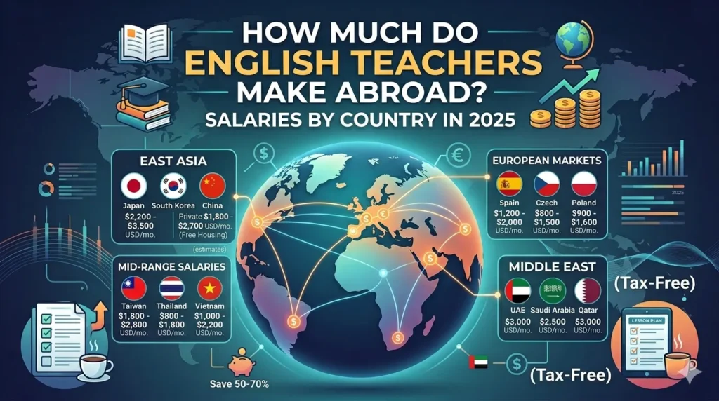 English teacher salary abroad